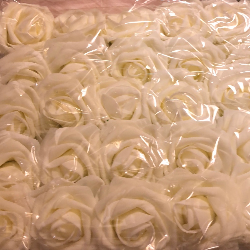 Ivory foam roses